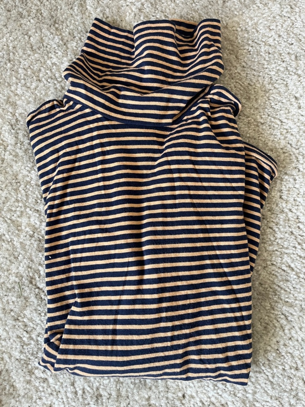 J. Crew 3 turtlenecks light weight Striped floral cotton tops shirts Small S - Picture 5 of 10